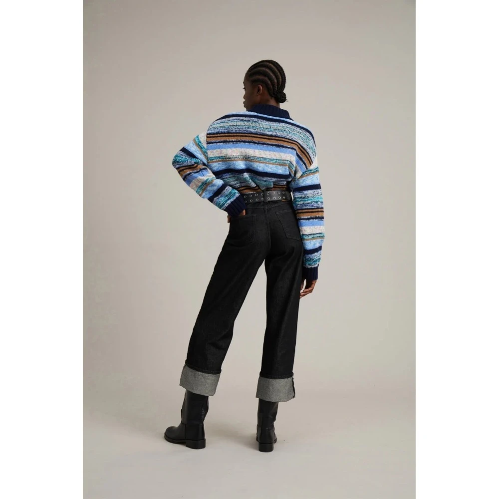 Munthe Round-neck Knitwear Blue - Bilde 4