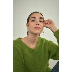 American Vintage East Jumper - Spring Melange Green