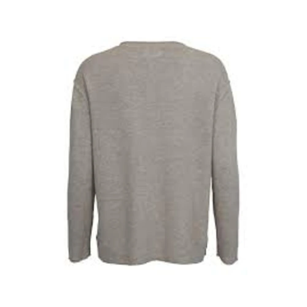 Lys Grå Melert Isay Robin V-Neck Pullover Genser Gray