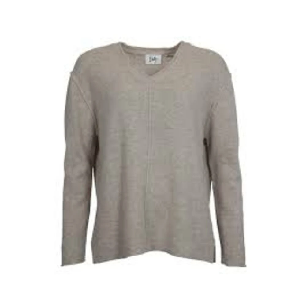 Lys Grå Melert Isay Robin V-Neck Pullover Genser Gray - Bilde 2