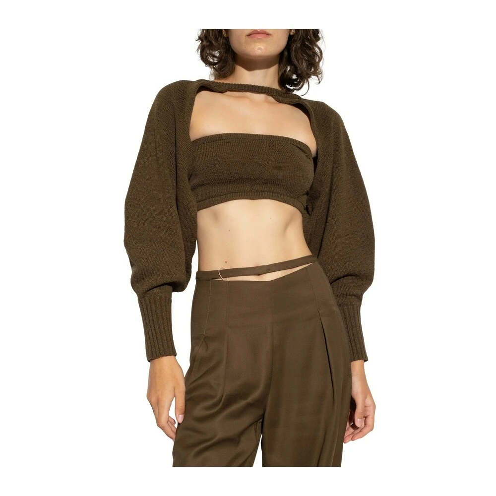 Cult Gaia ‘Sally’ Cropped Top Green - Bilde 2
