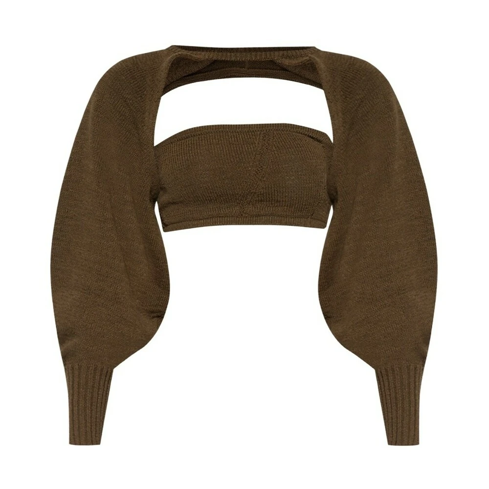 Cult Gaia ‘Sally’ Cropped Top Green - Bilde 4