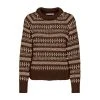 Brun Only Onlfaroe Alyssa Life Pullover Genser Brown