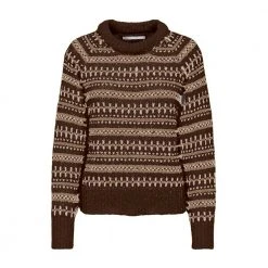 Brun Only Onlfaroe Alyssa Life Pullover Genser Brown