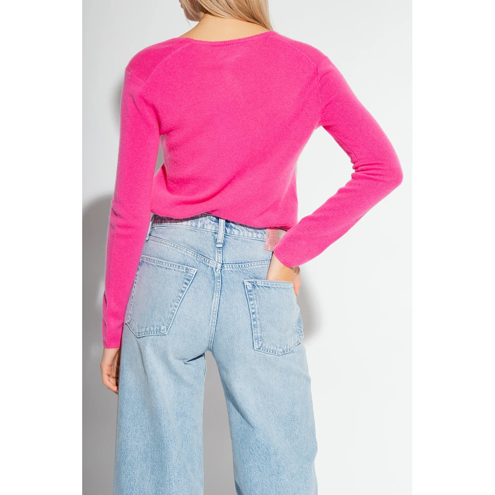 Samsøe Samsøe Blenda Cashmere Sweater Pink - Bilde 3