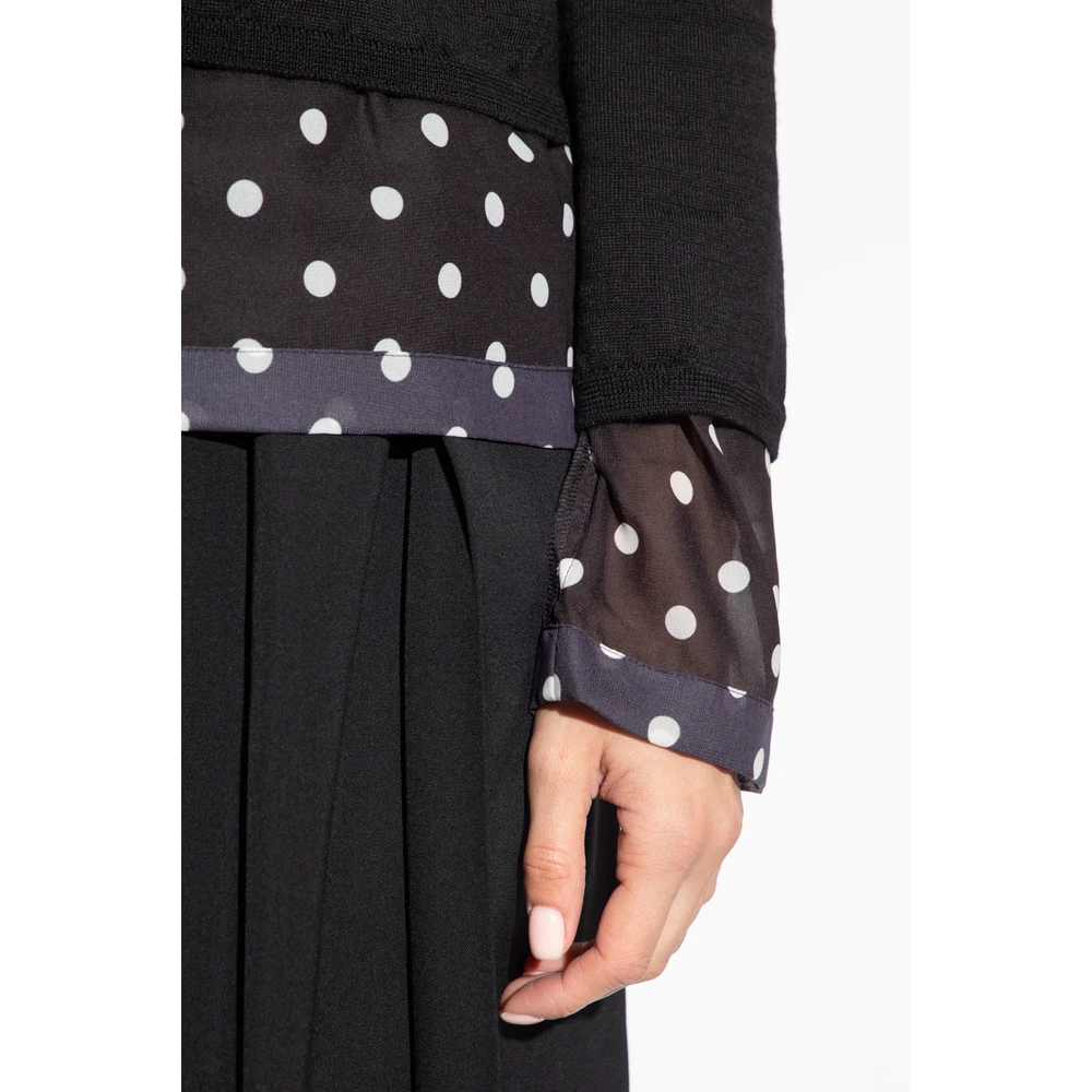 Comme Des Garçons Wool Sweater Black - Bilde 3