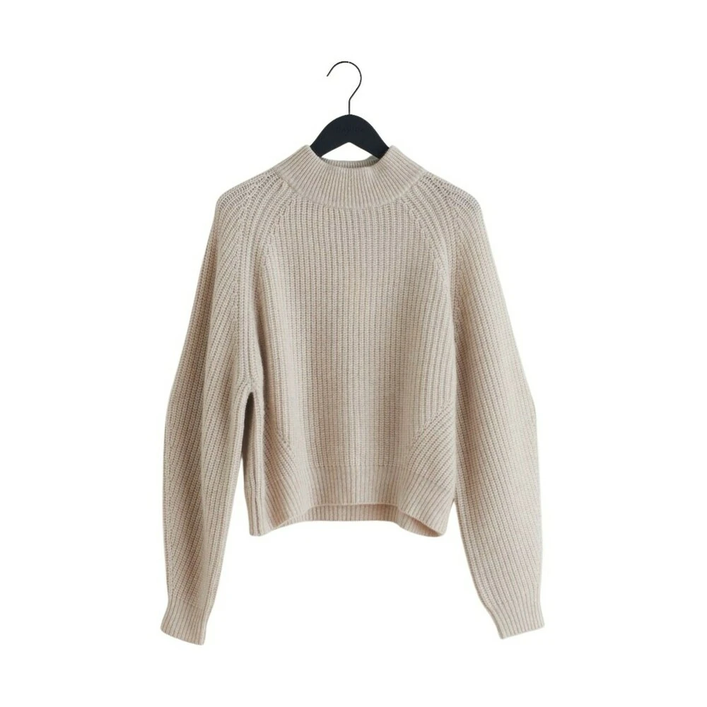 Beige Davida Chunky Structured Rib Sweater Genser Beige - Bilde 4