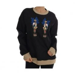 Dolce & Gabbana Fairy Tale Brocade Zipper Sweater Black