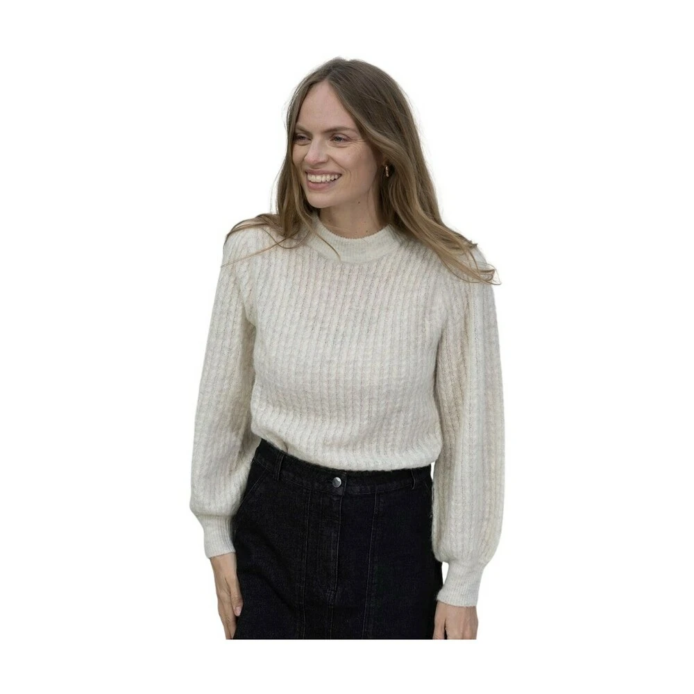 ARNIE SAYS - Mel Sweater Lt Grey Melange Beige