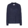 Blå Dear Dharma Navy Mohaire Rib V Genser Genser Blue