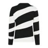 Sort Godske Strikket Genser Fra Icona Med Strass Og Mønster I Hvit/Sort Og Sorte Stener Genser Black