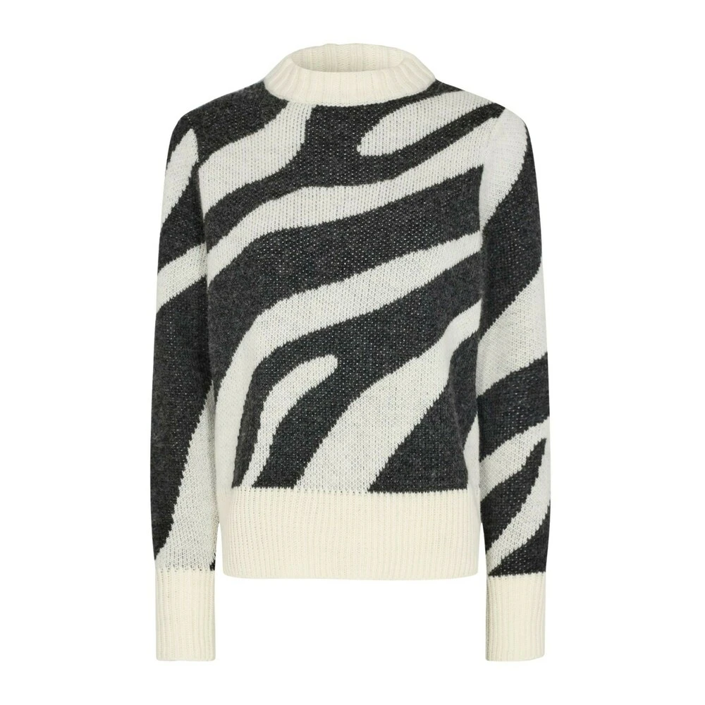 Levete Room Kalima 17 Knit Sweater White - Bilde 2