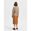 Selected Femme Lulu Ls Knit O-Neck Brown