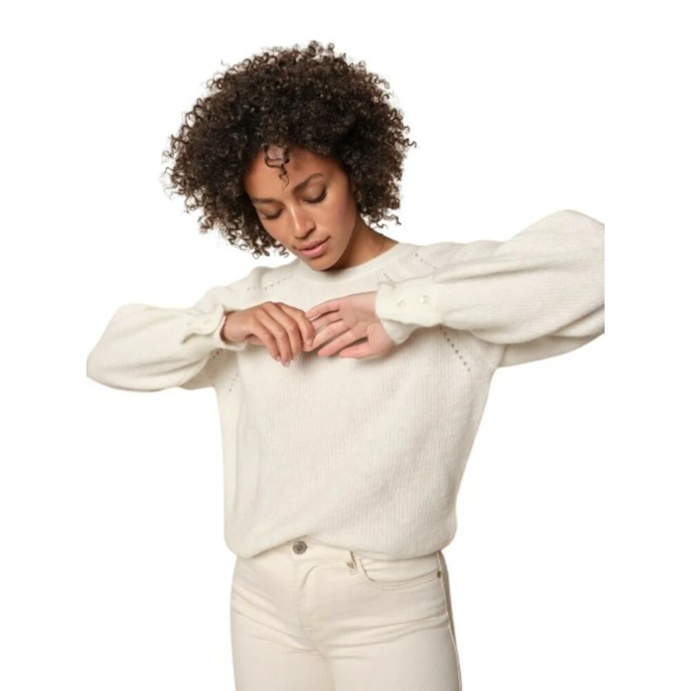 MOS MOSH Round-Neck Sweater White - Bilde 2