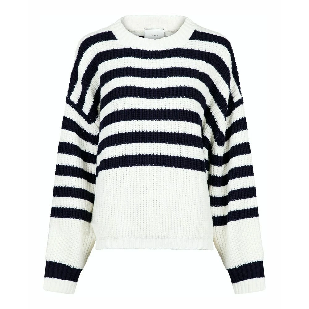 Neo Noir Dakota Stripe Knit Blouse White - Bilde 4