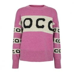 Co'Couture Leona Logo Sweater Pink
