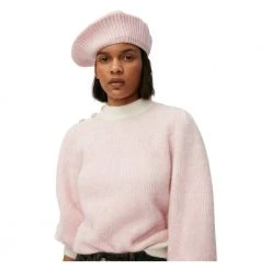 Ganni Logo Pullover Pink