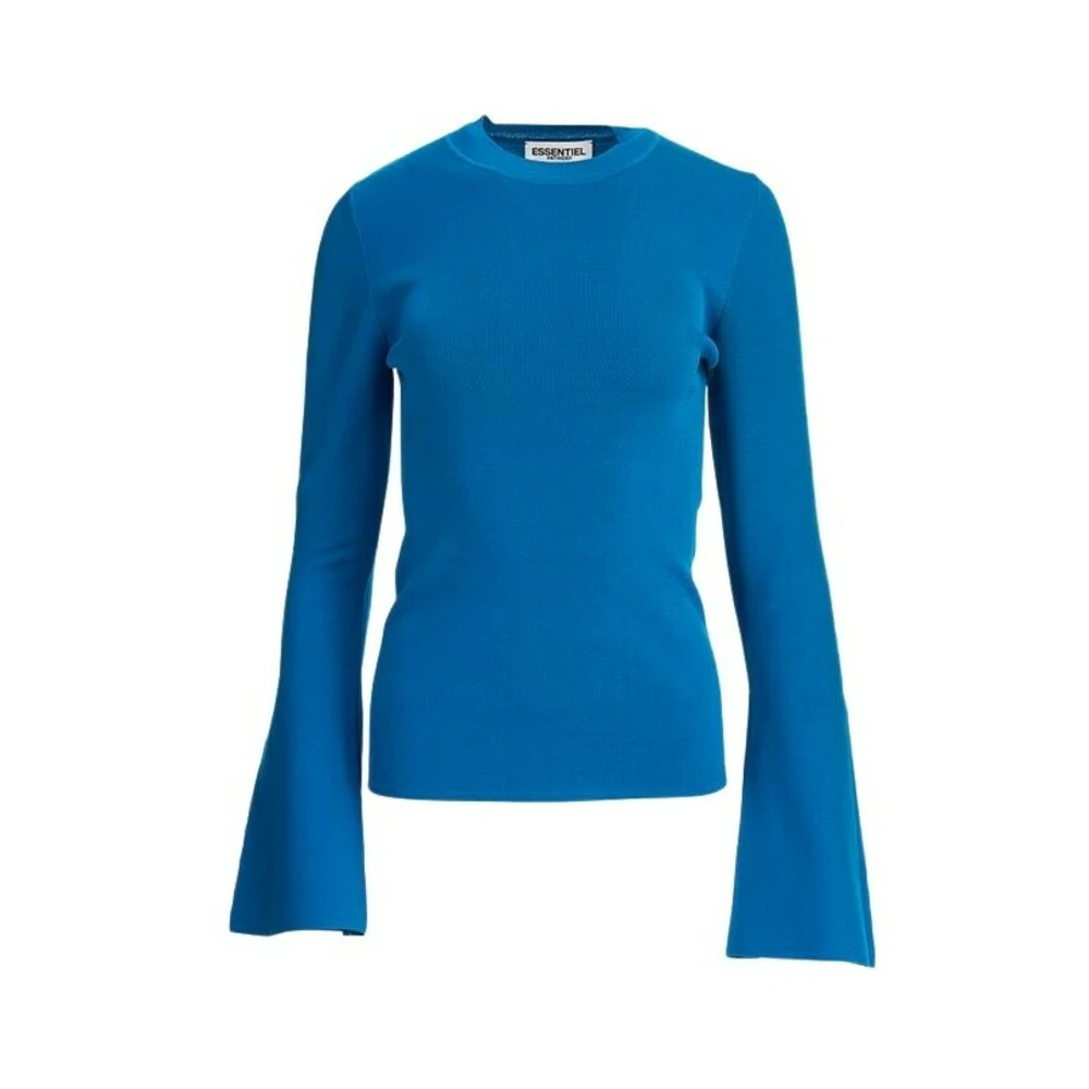 Essentiel Antwerp Round-neck Knitwear Blue - Bilde 4