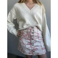 Ganni Graphic Sweater Yellow