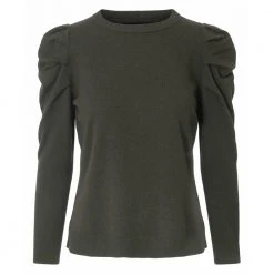 Ella&il Luna Wool Sweater Green