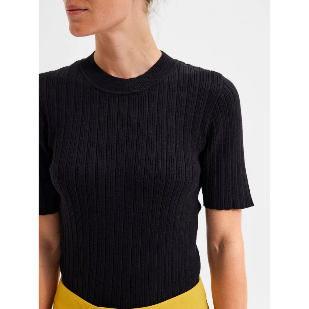 Selected Femme Nancy Knit Top Black - Bilde 2