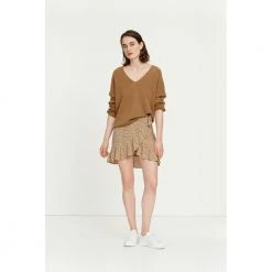 Samsøe Samsøe Nola Sweater V-Neck Beige