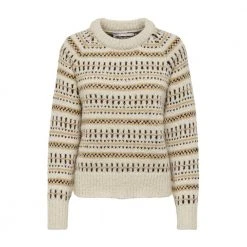 Hvit Only Onlfaroe Alyssa Life Pullover Genser White